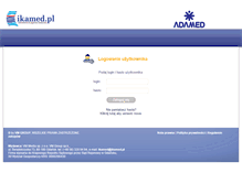 Tablet Screenshot of adamed.ikamed.pl